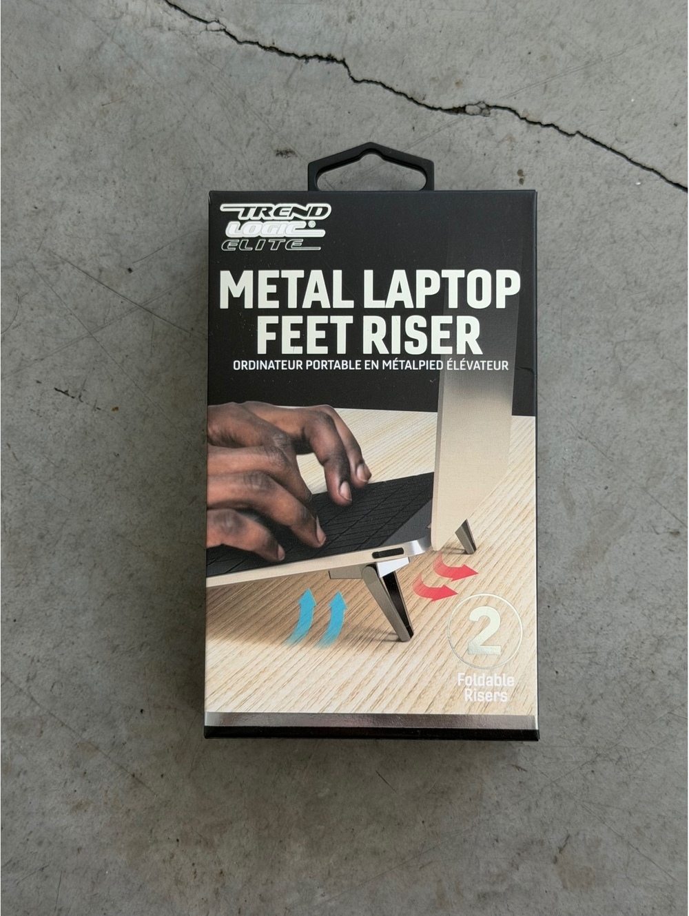 Trend Logic / Metal Laptop Feet Riser / 2 Foldable Risers